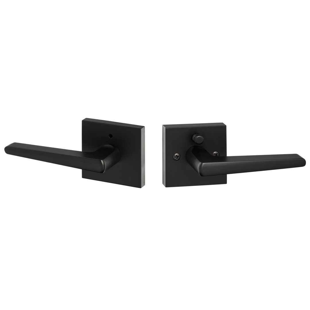 Basel Square Privacy Lever, Reversible Handing Sure-Loc Hardware 