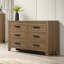 Commode six tiroirs couleur noyer