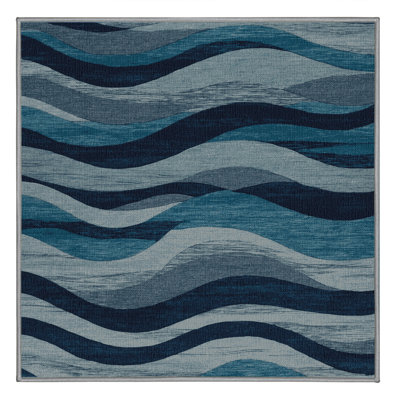 Tapis côtier lavable de luxe Ocean Waves
