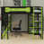 Noir et vert sélectionné