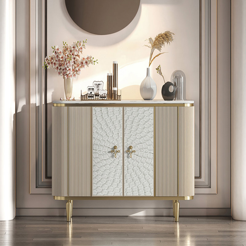 Armoire de rangement moderne et minimaliste, H 35,43 po x l 39,37 po x P 11,81 po