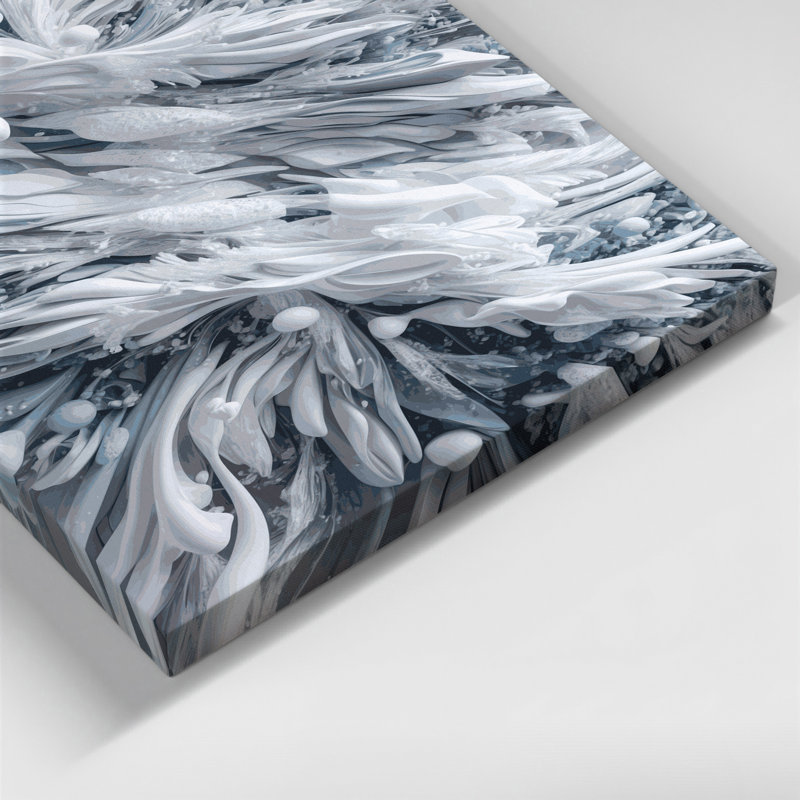 Art numérique sur toile, abstraction numérique 50, H 20 po x l 24 po