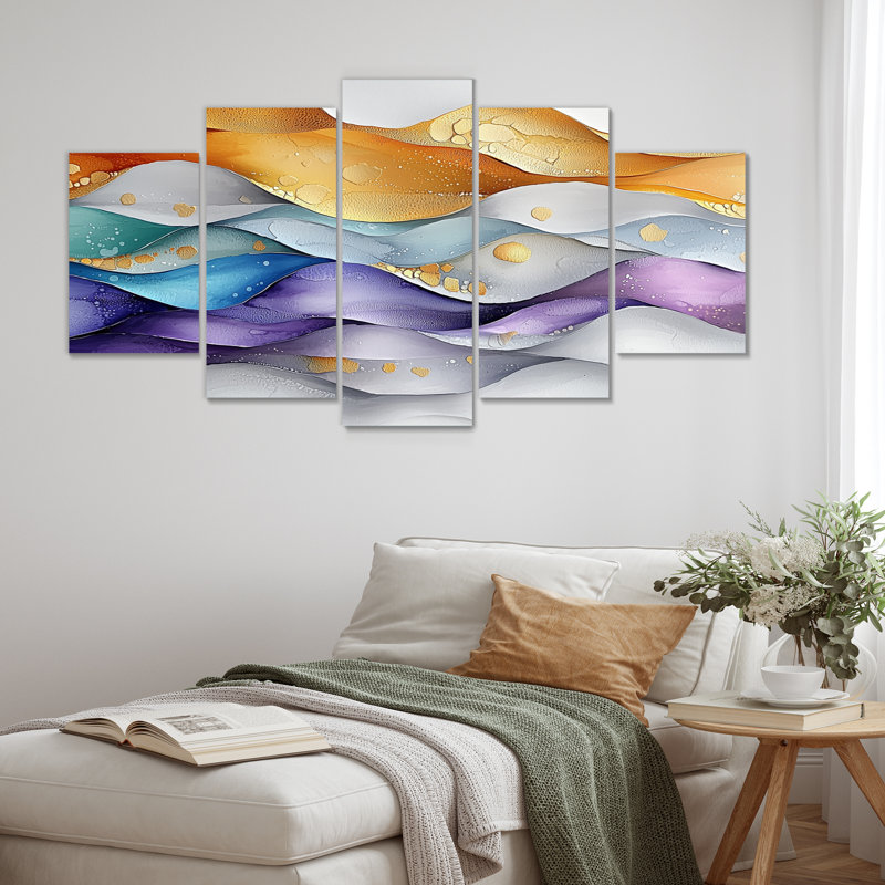 Odey - art mural paysage minimaliste - art mural moderne pour le salon