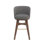 Mr B Swivel Upholstered Bar Stool with Solid Wood Frame and with Metal Frame