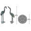 Bird Crane Metal Garden Statue-9559106