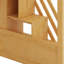 Grand lit mezzanine en bois avec garde-robe et escalier, tablettes de rangement, lit superposé multifonctionnel-2084195180