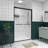 44-48"X76" Aluminum Frame Double Sliding Shower Door,Bypass Bathroom Sliding Door With Premium 1/4" (6Mm) Clear Tempered Glass-120178852