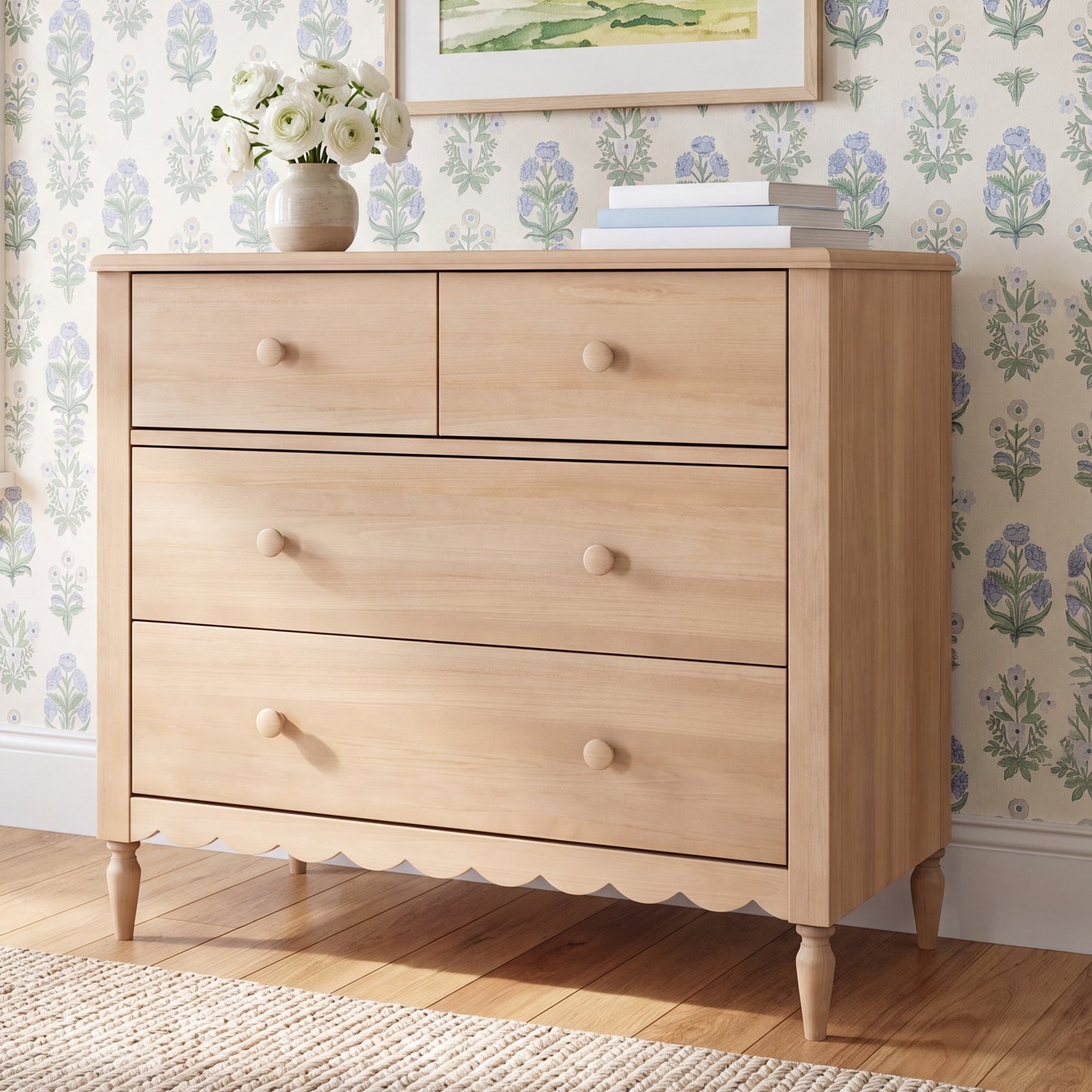 4-Drawer Dresser, Blonde
