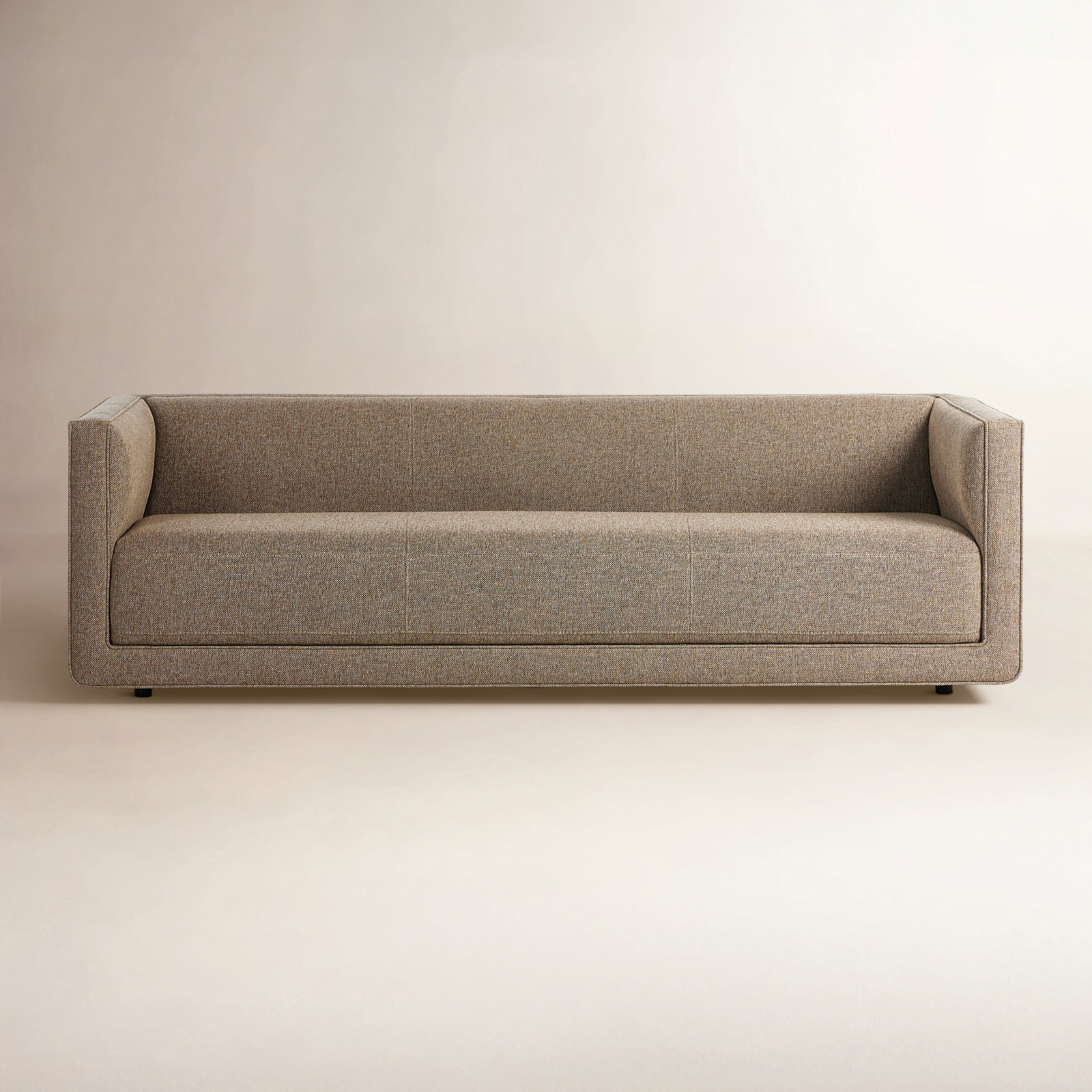 Gigi 95" Upholstered Sofa, Delta Brown Polypropylene / Olefin