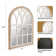 Distressed Solid Wood Arch Mirror