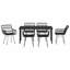 7 Piece Garden Dining Set Poly Rattan-1832395499