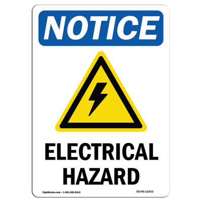 SignMission Electrical Hazard Sign with Symbol | Wayfair