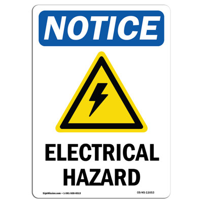 Signe de danger électrique avec symbole