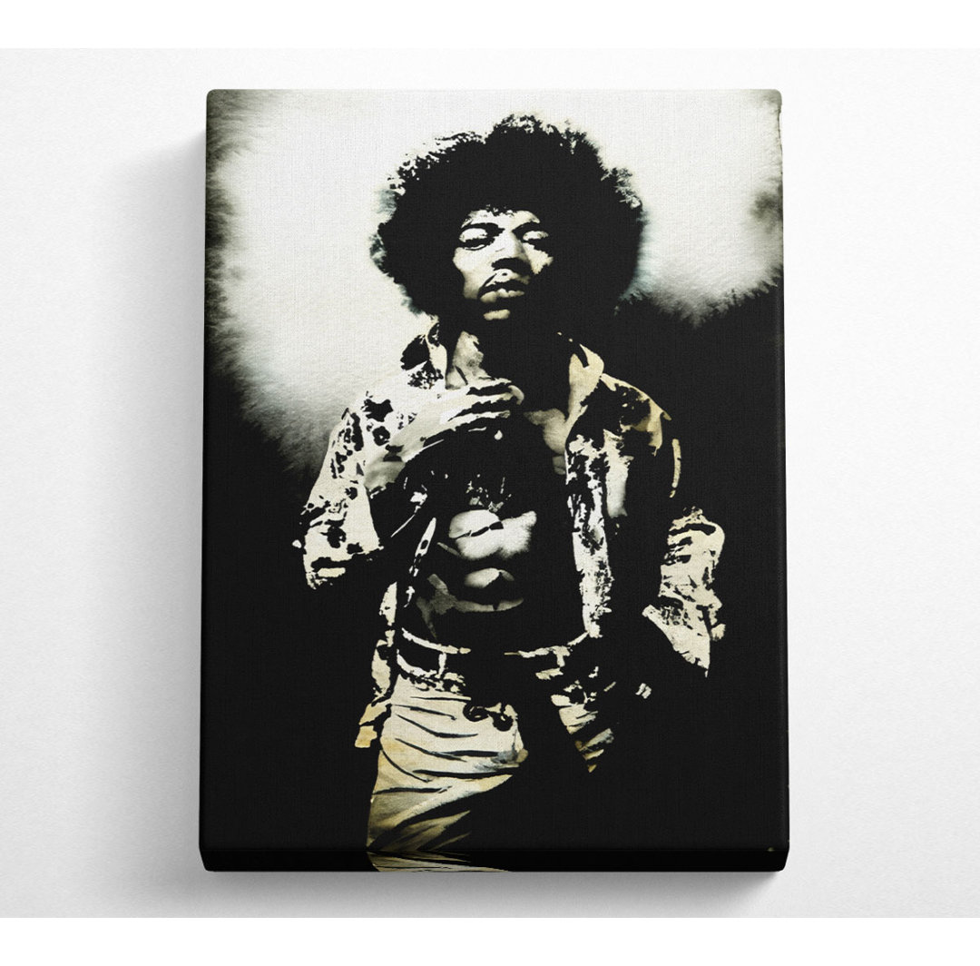 Jimi Hendrix Foxy - Kunstdrucke auf Leinwand