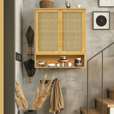 Double Door Bathroom Wall Mounted Medicine Cabinet Kitchen Storage Organization With 3 Shelves