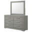 Commode 6 tiroirs avec miroir Leigh-756570155