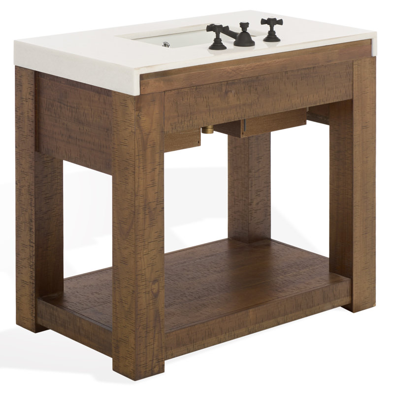 Console en bois massif Grayab Annabella, 36"