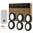 Under Cabinet Lights with Remote, Plug-in LED Puck Lights, 12V 1.8W, 3000K–6500K Adjustable for Living Room, Shelves & Wardrobe  6 Pack-113113393