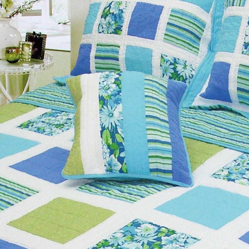 Ocean Quilted Throw Blanket