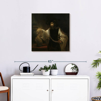 Leisha Aristotle With A Bust Of Homer