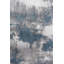 Tapis à poils longs bleu / gris Zara-636705667
