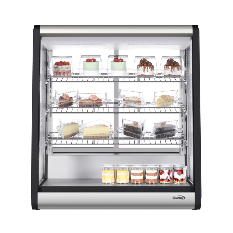 Réfrigérateur commercial à comptoir de 31 po à 4 niveaux en acier inoxydable (CDC-69-SS)