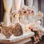 2 pièces 8 pouces en osier artificiel décorations de cœur de table rustique centres de table en rotin cœur pour le mariage fête des mères décoration de table artisanat