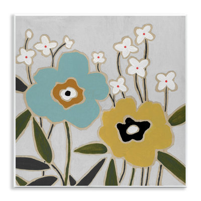 Art moderne sur plaque, fleurs modernes par Carol Robinson