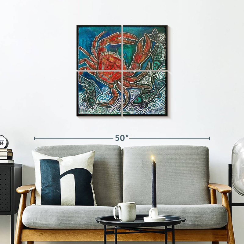 Brampt Feeling Crabby, 26" H x 26" W