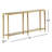 Jinx 72'' Glass Top Console Table-59705993