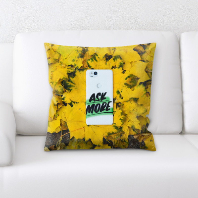 Microsuede Throw Pillow