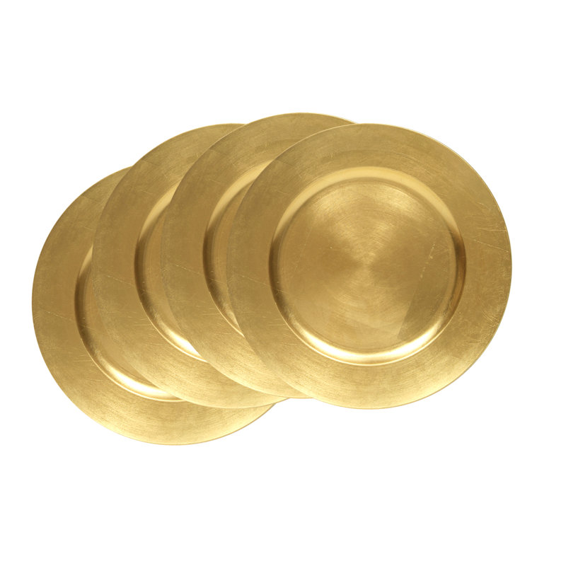 Isbella Melamine Charger, Gold