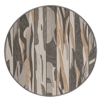 Washable Driftwood Grain Elite Coastal Area Rug