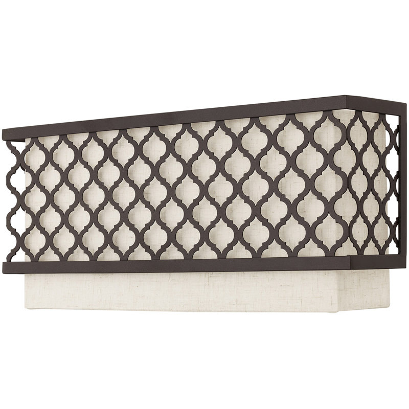 Mance Wall Sconce, English Bronze, 7" H x 9" W x 6" D