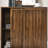 Mid Century Sideboard With 2 Sliding Doors, Solid Wood Decorative Features, For Living Room, Kitchen, Dining, Entryway, Hallway, Walnut Tone Cabinet Doors & Decoration, Spacious Storage Entry, Finish