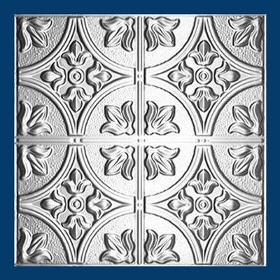 Tin Ceiling Panels 2 Feet x 2 Feet, Unfinished, Nail Up Pack of 10