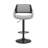 Mid-century Adjustable Height Bar Stool with Arms in Faux Leather and Metal-1929717823-1929717816