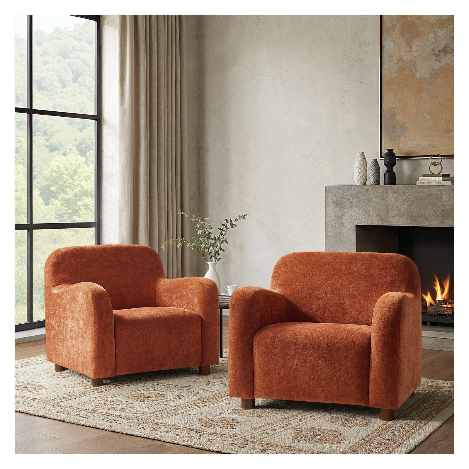 Berken Boulce Armchair, Rooibos