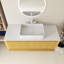 Meuble-lavabo 48 po avec lavabo, armoire de rangement murale en contreplaqué avec tiroirs et tablette ouverte
