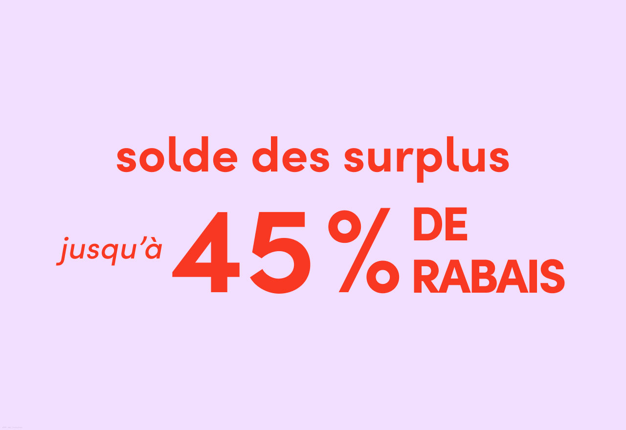 le solde des surplus en solde