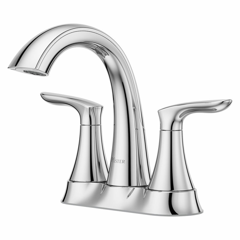 Weller Centerset Bathroom Faucet with Drain Assembly, Polished Chrome
