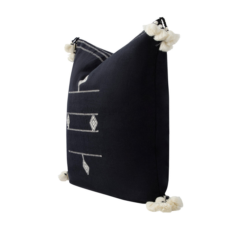 Gatsby Cotton Reversible Throw Pillow