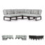 Canapé modulaire d'extérieur 5 pièces Jennings-123383306-123383308