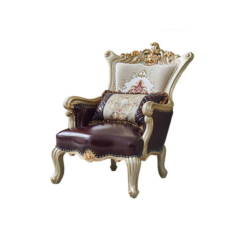 Fauteuil en cuir véritable European Luxury