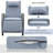 Outdoor Rattan Two-Person Combination With Coffee Table, Adjustable, Suitable For Courtyard, Swimming Pool, Balcony