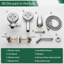 3 Handle Shower Faucet Set Shower System With Tub Spout, Complete Tub And Shower Faucet Combo Brushed Nickel