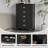 43.4" H 5- Drawer Dresser, Tall Chest Of Drawers, Closet Storage For Bedroom,Black-311249297
