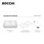 Arno 80D 2.0Bowl Ceramic Kitchen Sink, with Waste, Bottom Grid-795x490mm-110899672