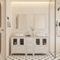 61'' Standalone Bathroom Vanity With Ceramic Sink And Mirror