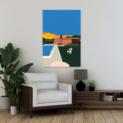 Art contemporain, art abstrait contemporain, coloré, architecture moderne